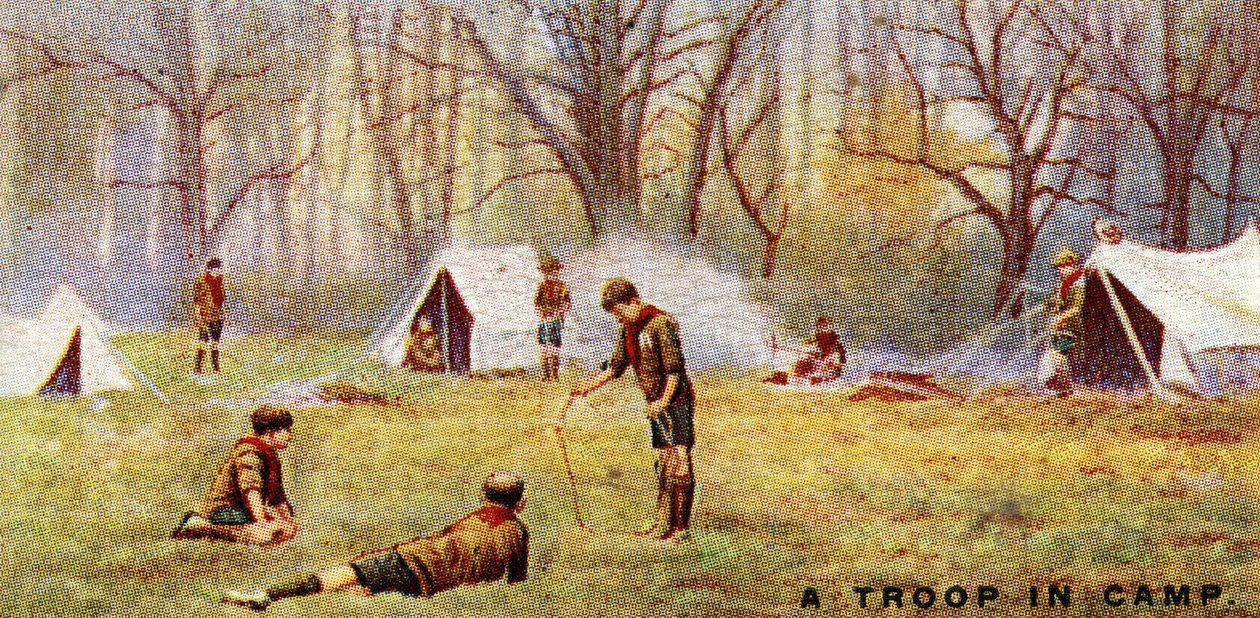Partiojoukko leirillä, 1929 tekijältä English School