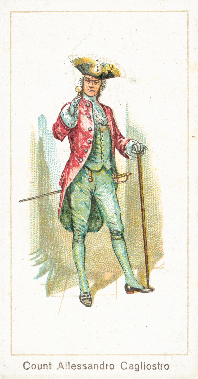Kreivi Allessandro Cagliostro (chromolitho) tekijältä English School