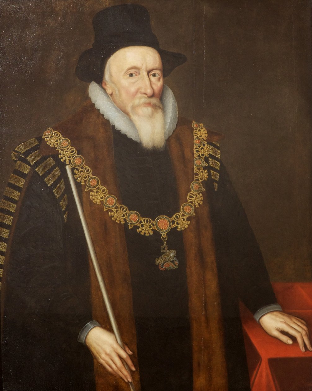 Earl of Dorset (öljy paneelissa) tekijältä English School