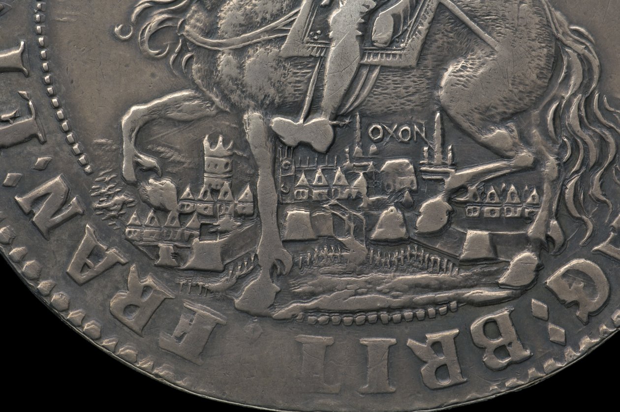 Varhaismoderni englantilainen kolikko, 1644 tekijältä English School
