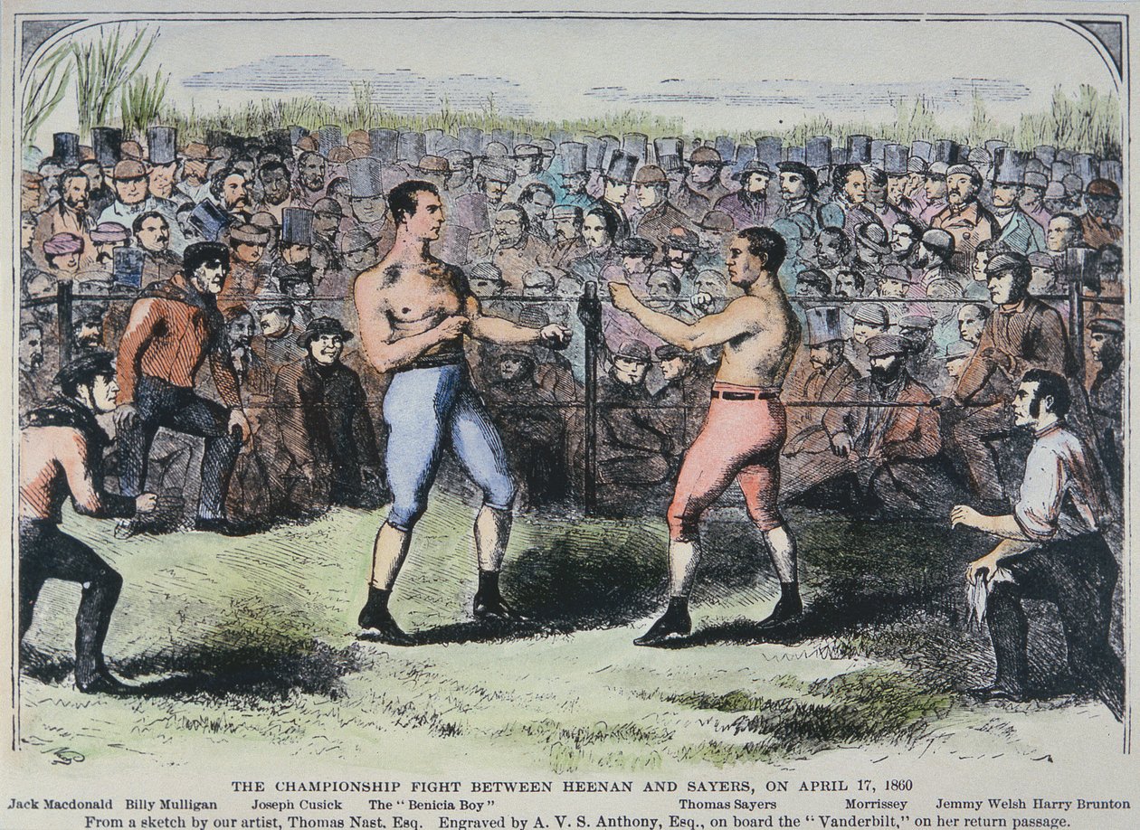 John Heenan v. Tom Sayers tekijältä English School