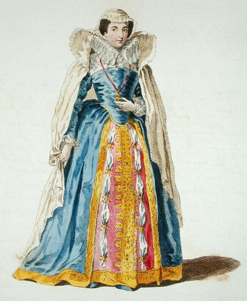 Skotlannin kuningatar Maria (1542-87) (värillinen kaiverrus) tekijältä English School