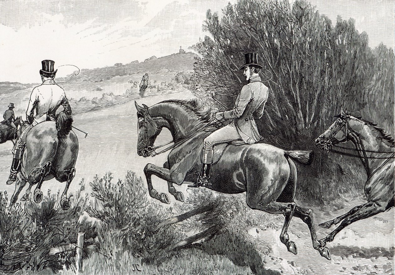 Prinssi Albert Hunting lähellä Belvoirin linnaa tekijältä English School