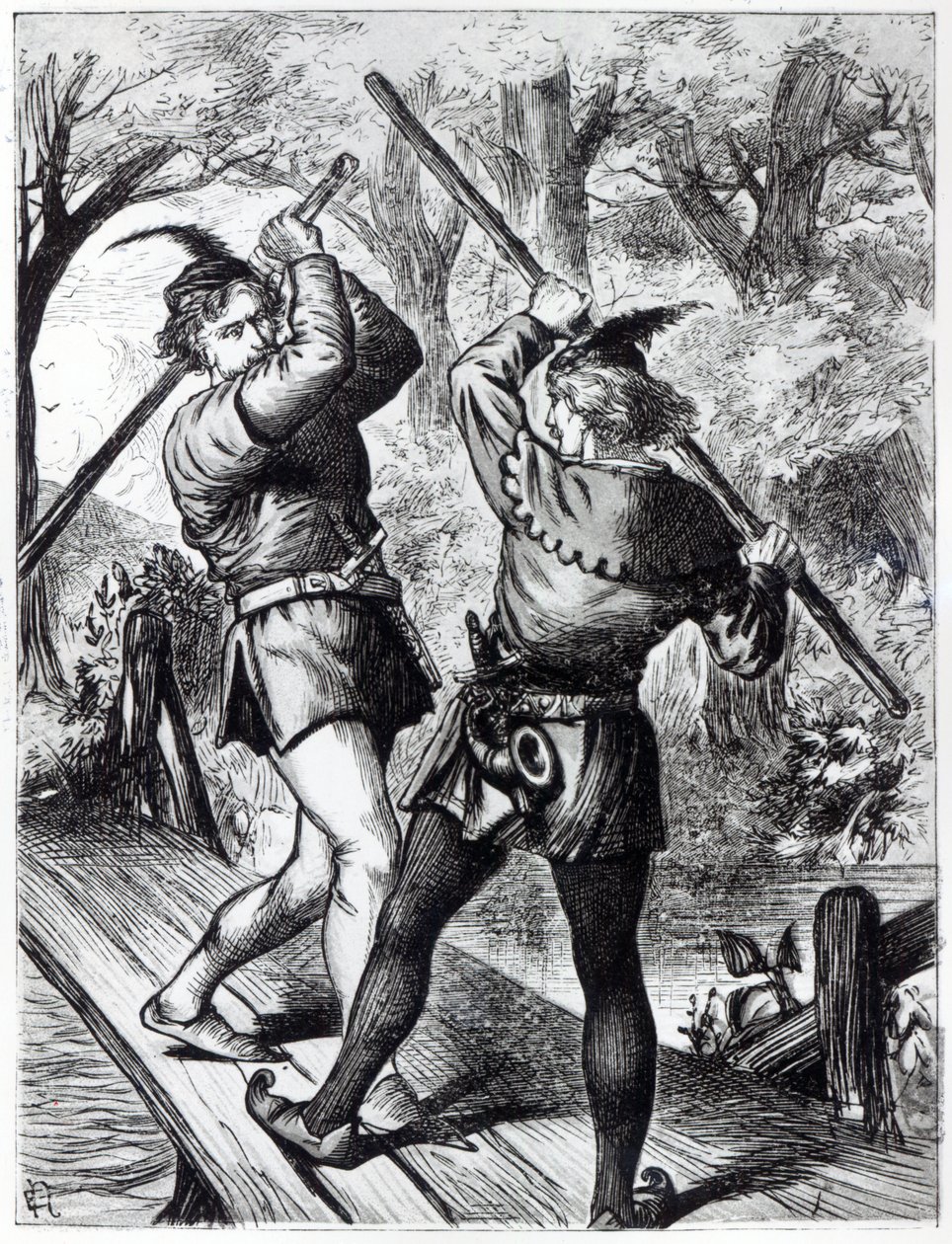 Robin Hood ja Little John tekijältä English School