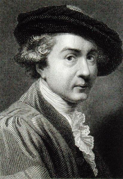Sir Joshua Reynolds (1723-92) (kaiverrus) tekijältä English School