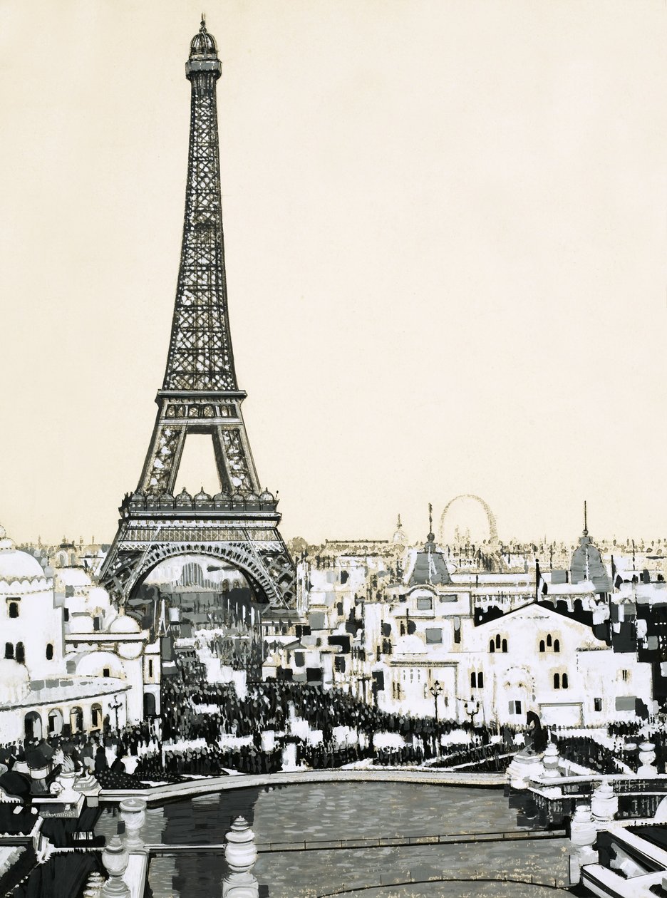 Eiffel-torni hallitsee Pariisin taivaanrantaa. tekijältä English School