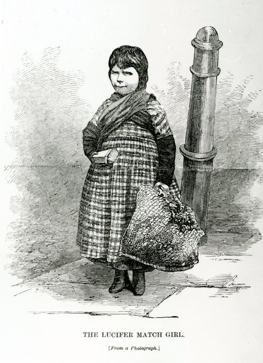 Luciferin tulitikkutyttö, n. 1840 tekijältä English School