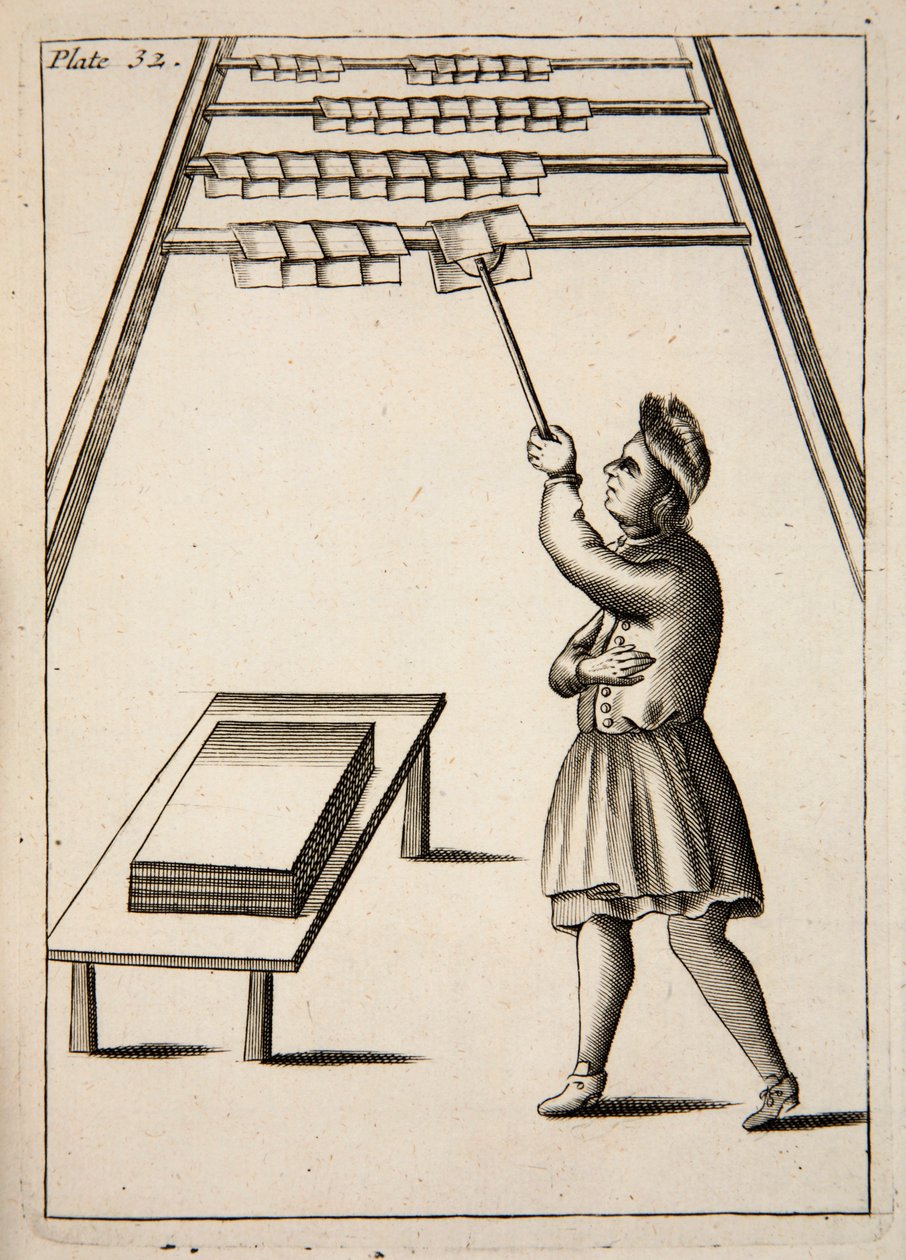 The Pressman Hanging Paper, pub. 1683 kaiverrus. tekijältä English School