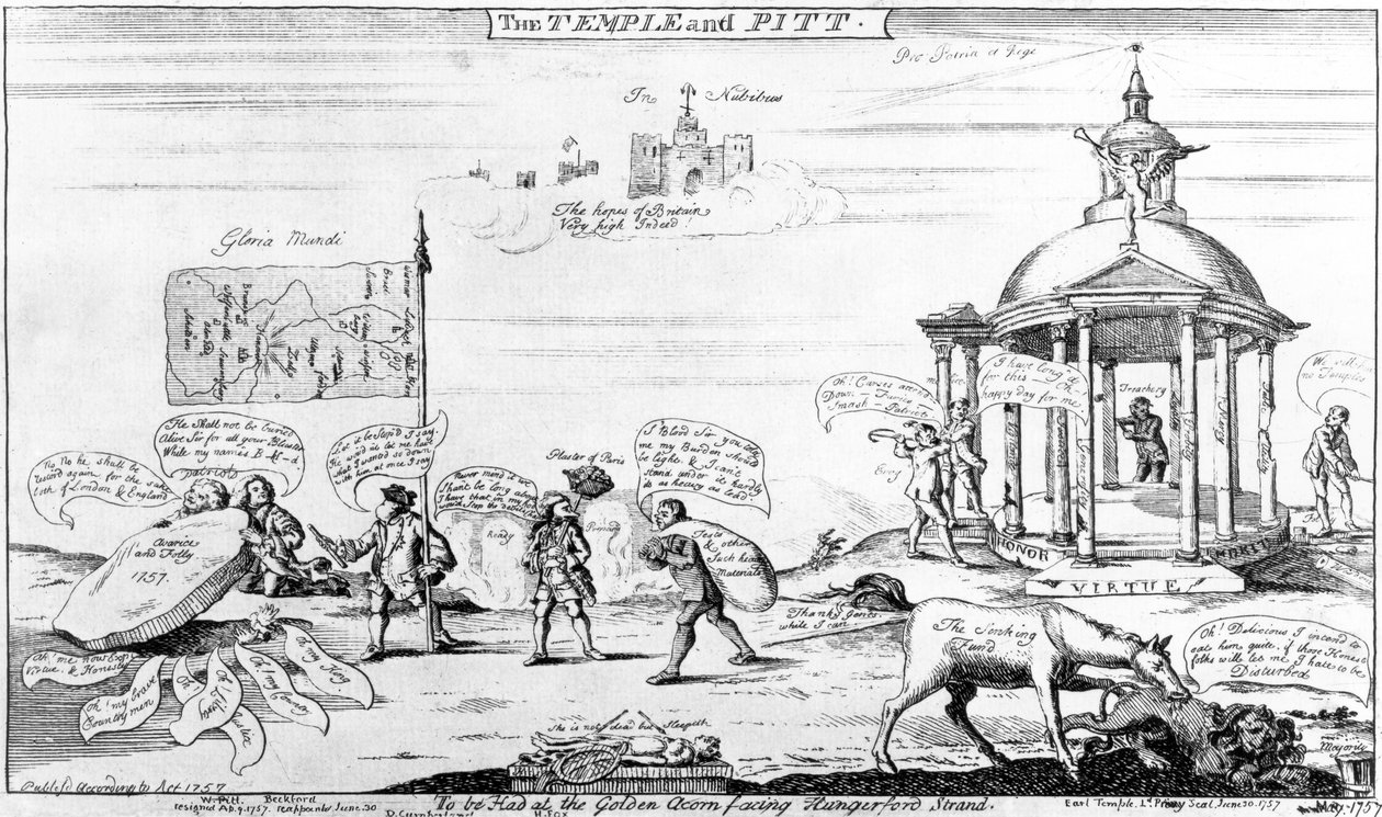 Temppeli ja Pitt, 1757 tekijältä English School