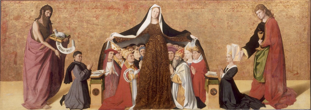 Schutzmantelmadonna der Familie Cadard tekijältä Enguerrand Quarton