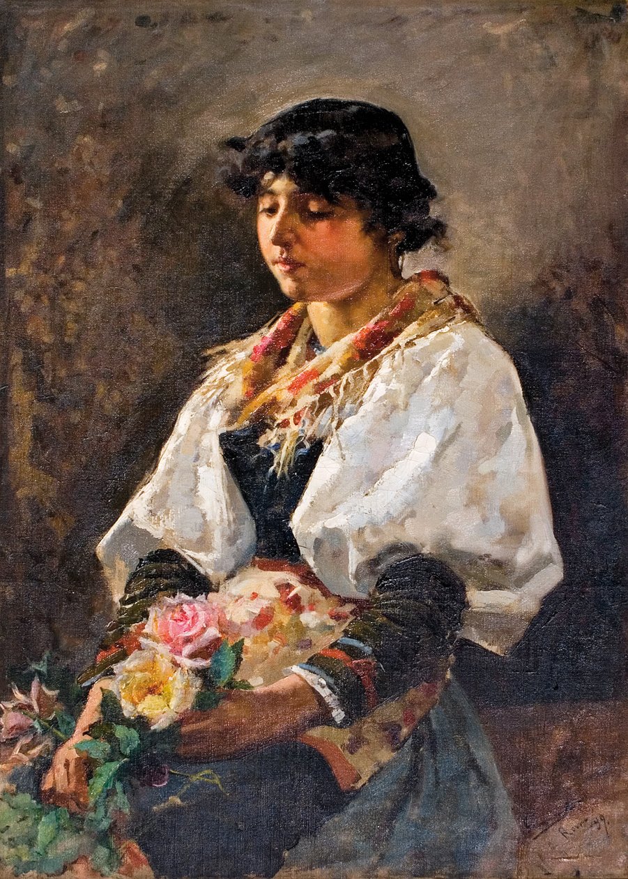 Ciociara Mujer de Ciociaria; Nainen Italian Ciociarian alueelta tekijältä Enrique Simonet