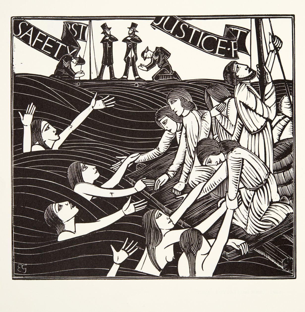 Turvallisuus ensin, The Labor of Women tekijältä Eric Gill