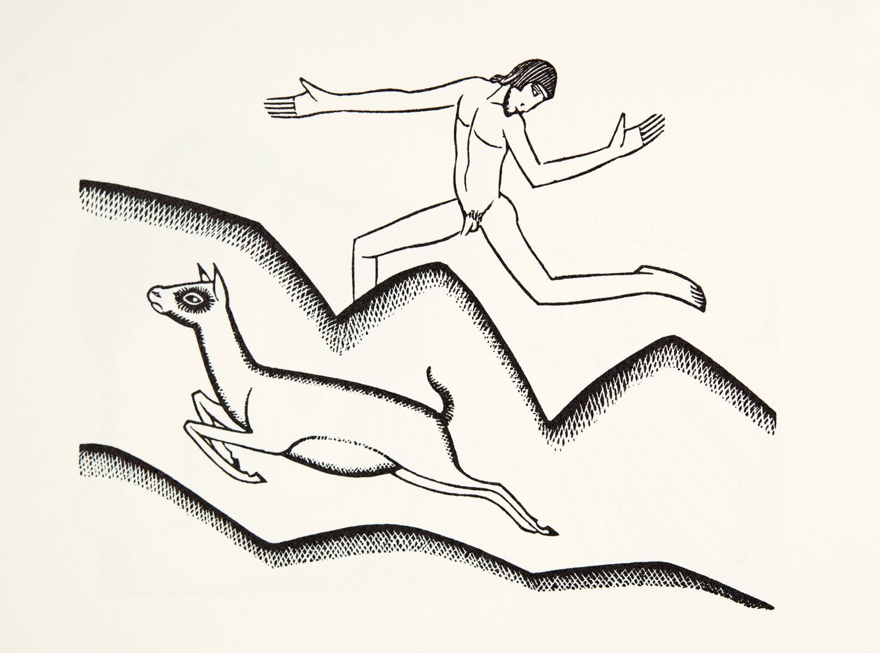 Hyppäämällä vuorille tekijältä Eric Gill