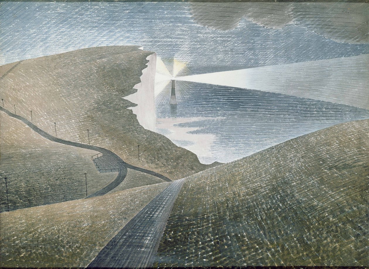 Beachy Head, 1939 (akvarelli) tekijältä Eric Ravilious