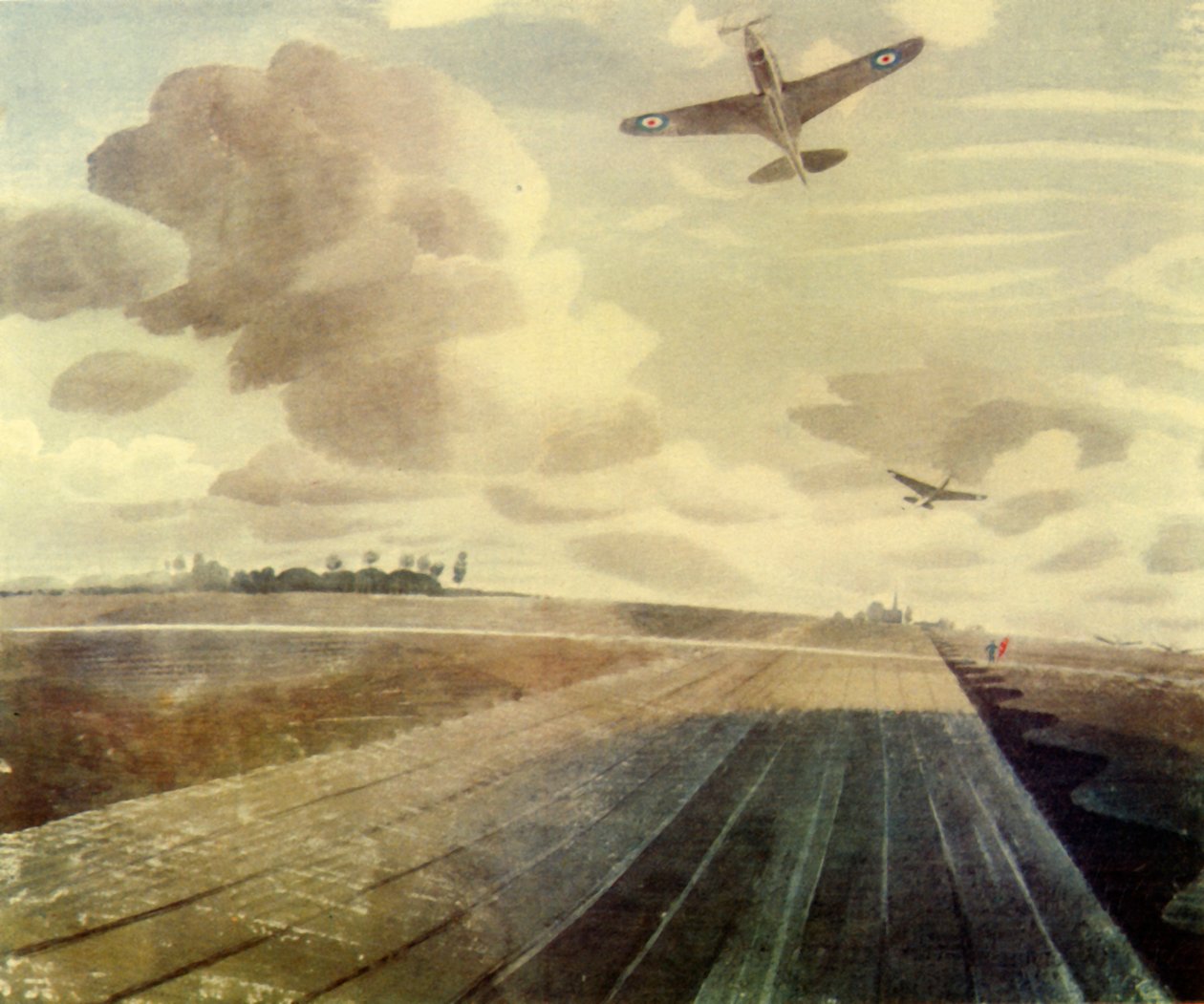 "Runway Perspective", 1941, 1944. tekijältä Eric Ravilious