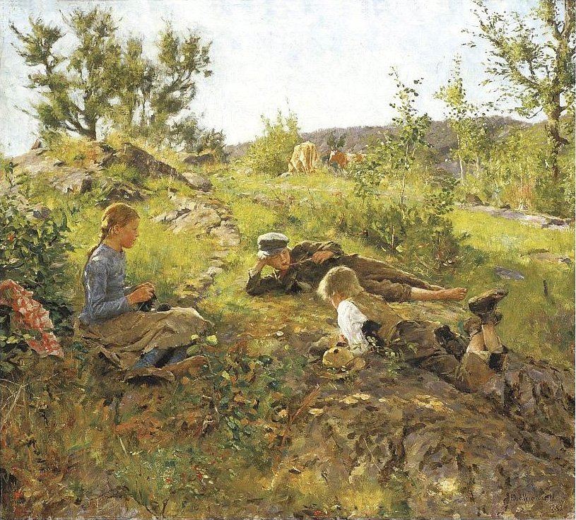 Paimenet Tatyssä tekijältä Erik Theodor Werenskiold