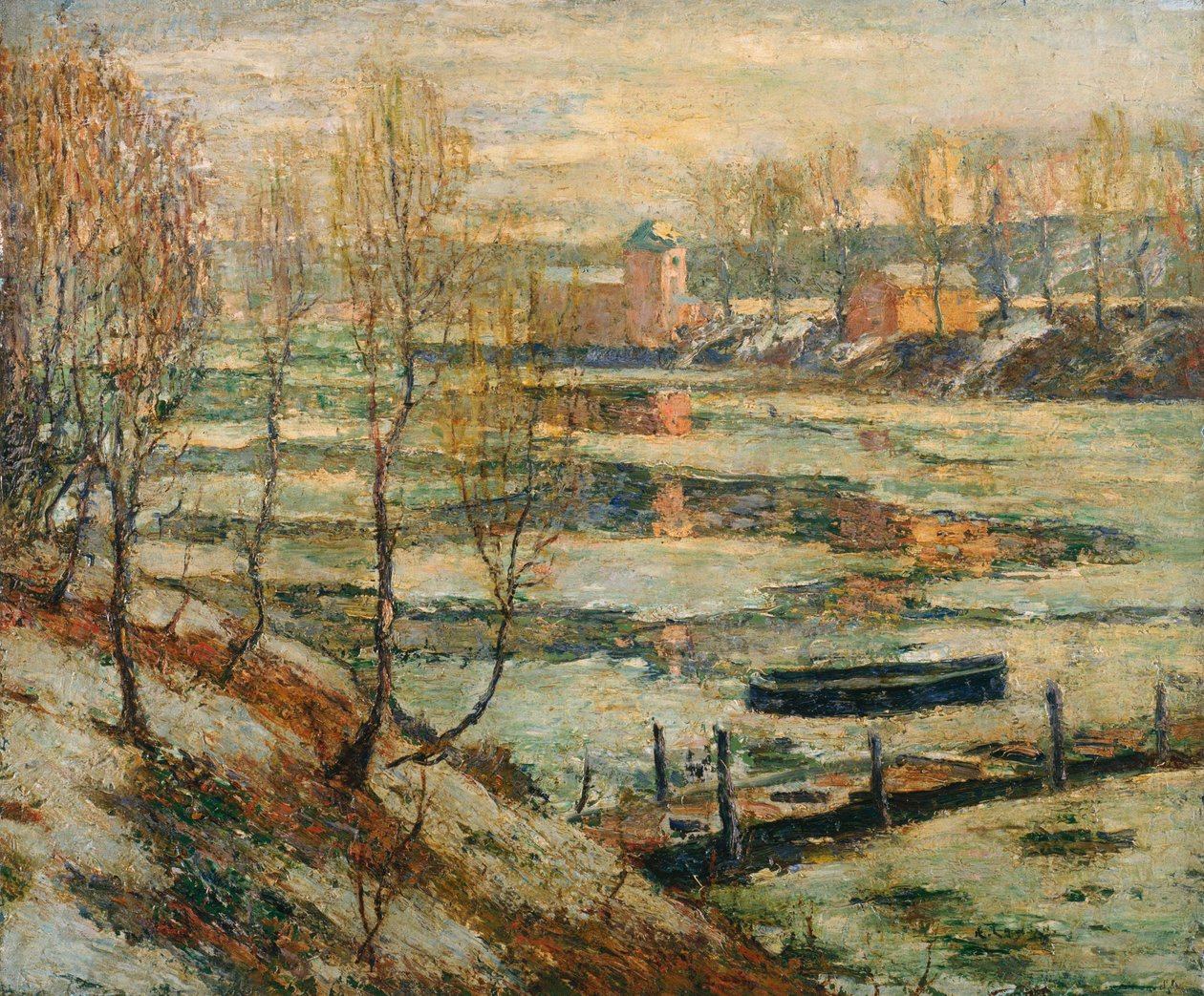 Jäätä joessa tekijältä Ernest Lawson