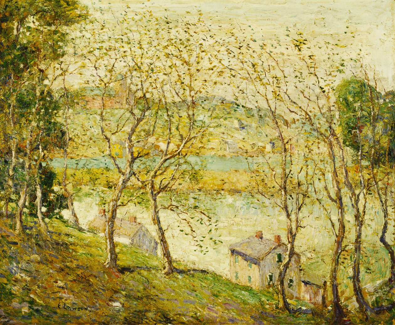 Kevät, Harlem -joki tekijältä Ernest Lawson