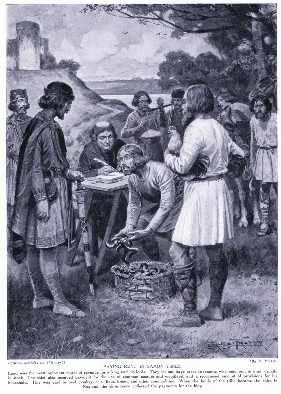 Vuokran maksaminen Saksin aikoina, 1920-luvulla tekijältä Ernest Prater