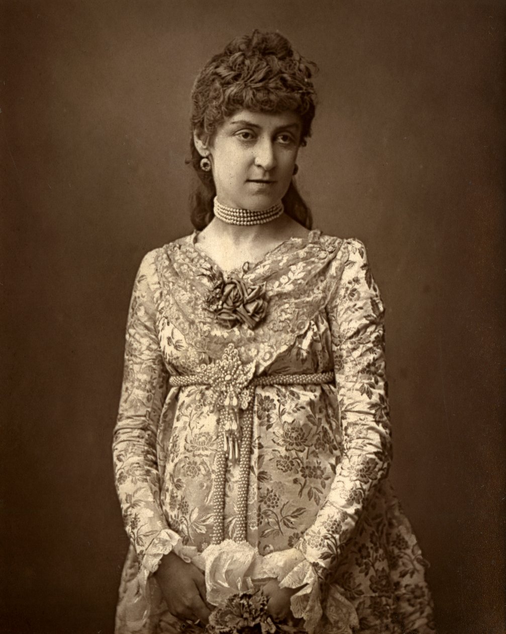 Angela Fenton, brittiläinen näyttelijä, 1887. tekijältä Ernest Barraud