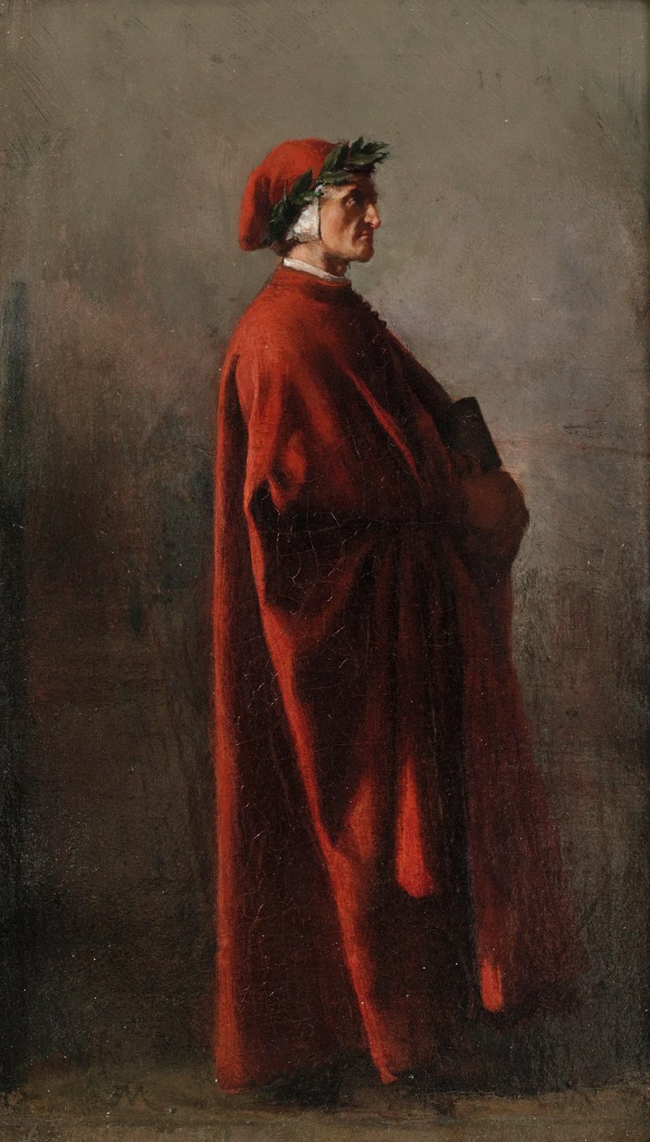 Dante Alighieri 1265-1321. tekijältä Jean Louis Ernest Meissonier