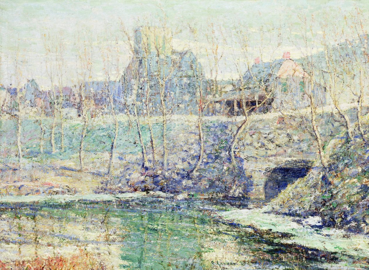 Sumuinen päivä maaliskuussa tekijältä Ernest Lawson
