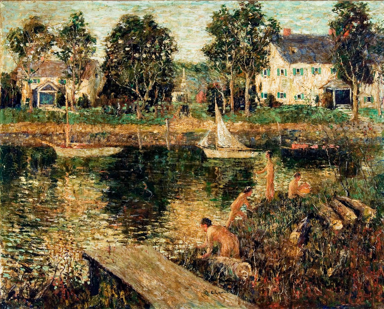 Uimareikä tekijältä Ernest Lawson