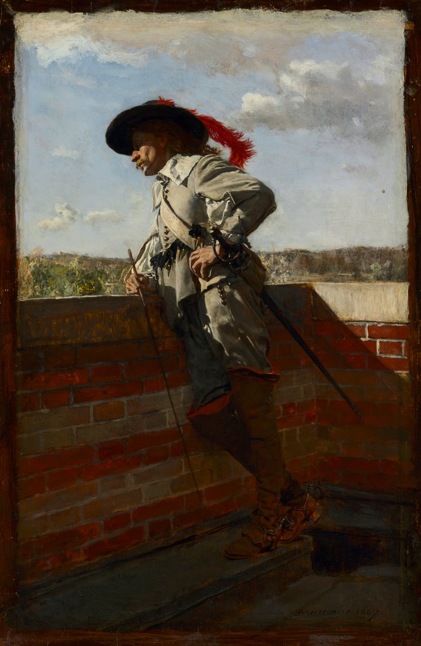 Terassilla, 1867. tekijältä Jean Louis Ernest Meissonier