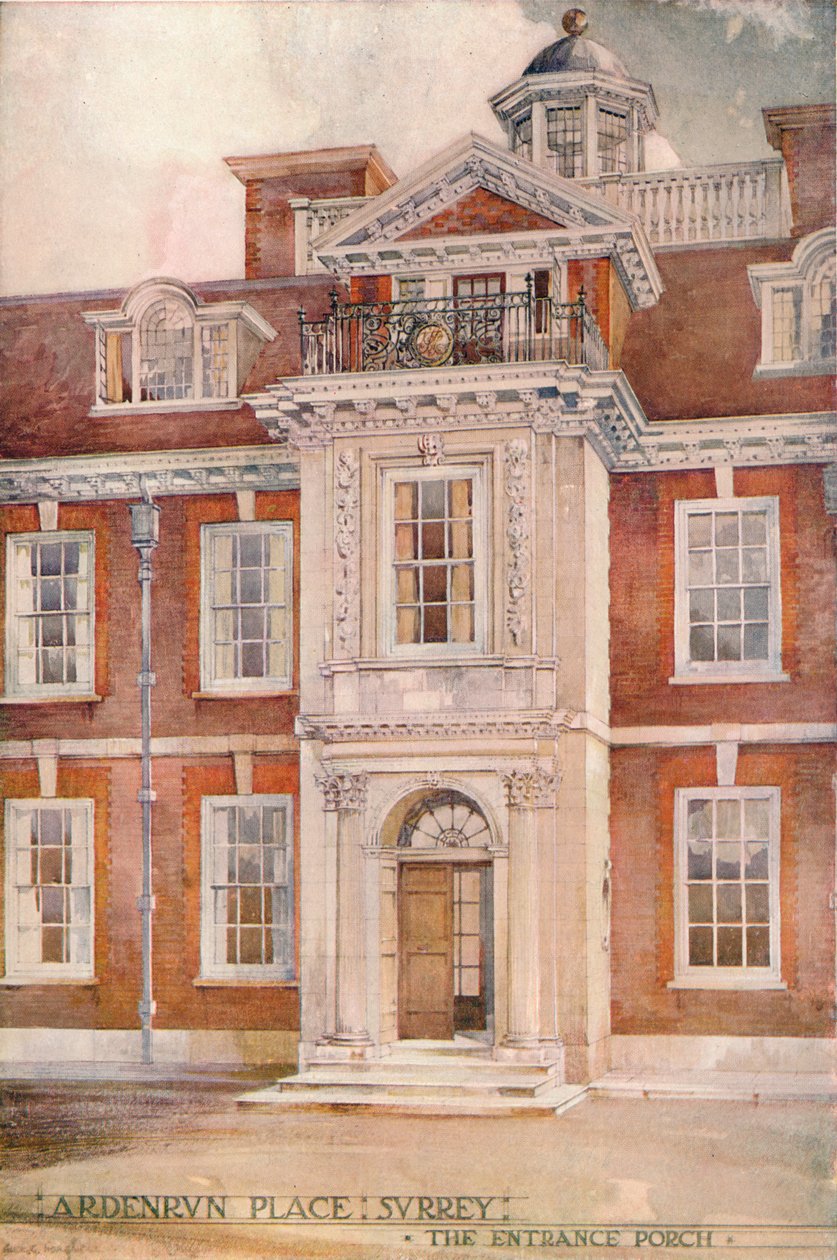 Ardenrun Place, Surrey, 1910 tekijältä Ernest Newton