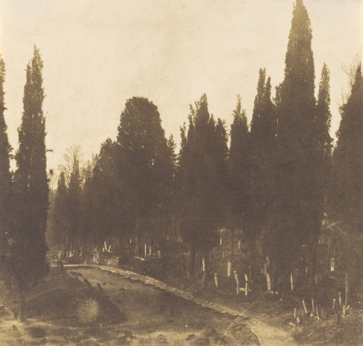Turkki: Scutarin hautausmaa, 1852. tekijältä Ernest de Caranza