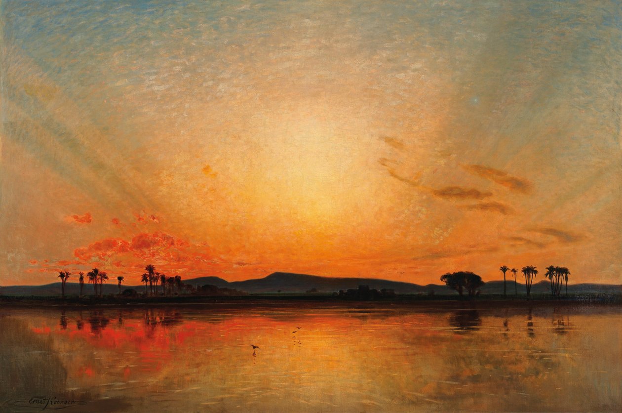 Nachglühen am ägyptischen Abendhimmel tekijältä Ernst Koerner