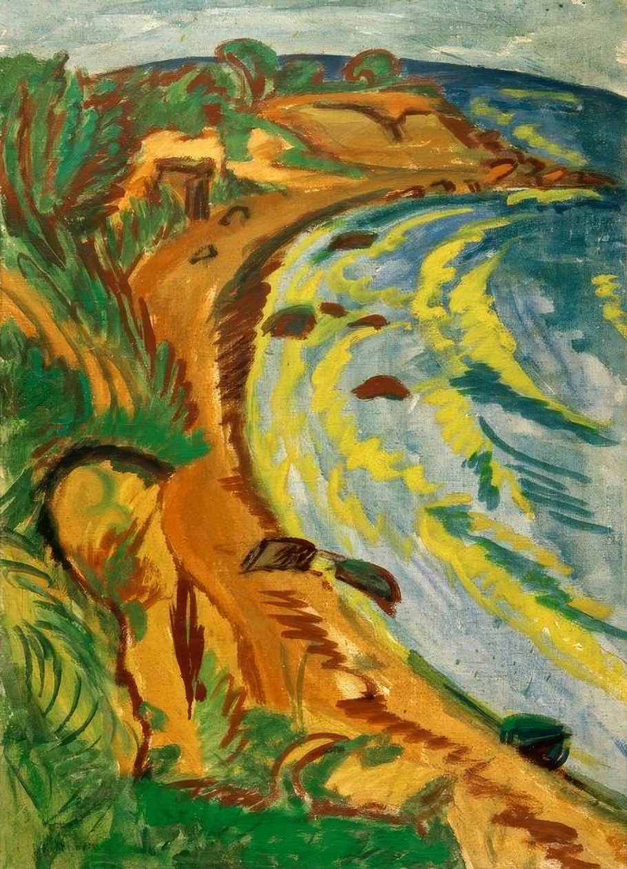 Lahti Fehmarnin rannikolla tekijältä Ernst Ludwig Kirchner