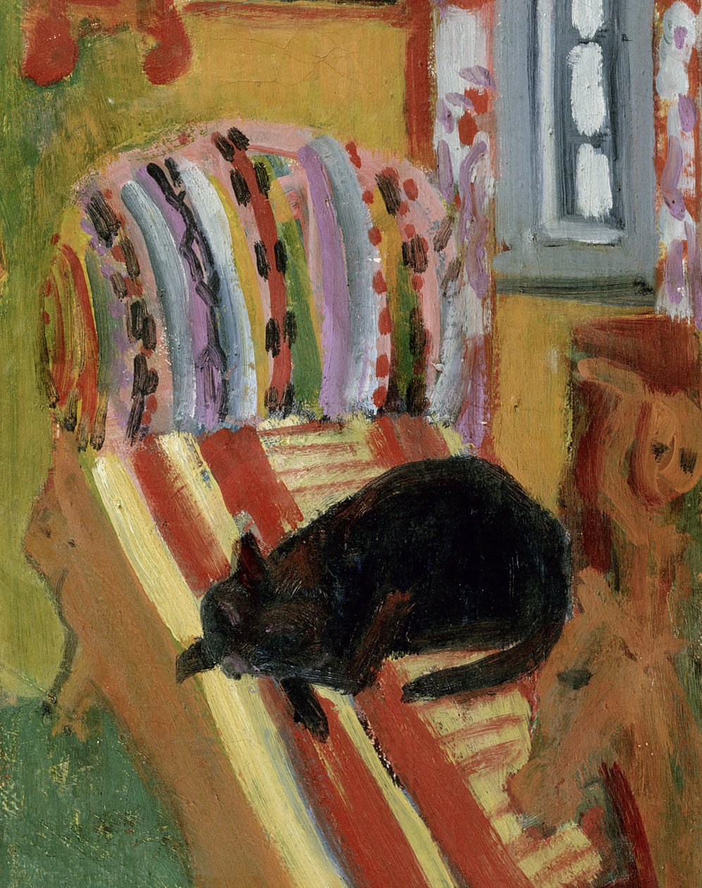 Olohuone, 1920 (yksityiskohta 148757) tekijältä Ernst Ludwig Kirchner