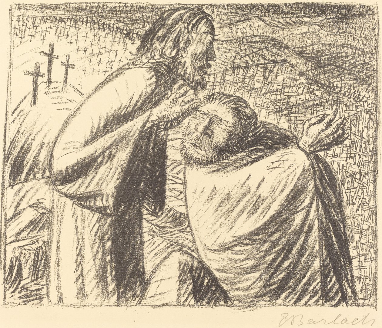 Vuonna 1916 Kristuksen syntymän jälkeen. tekijältä Ernst Barlach