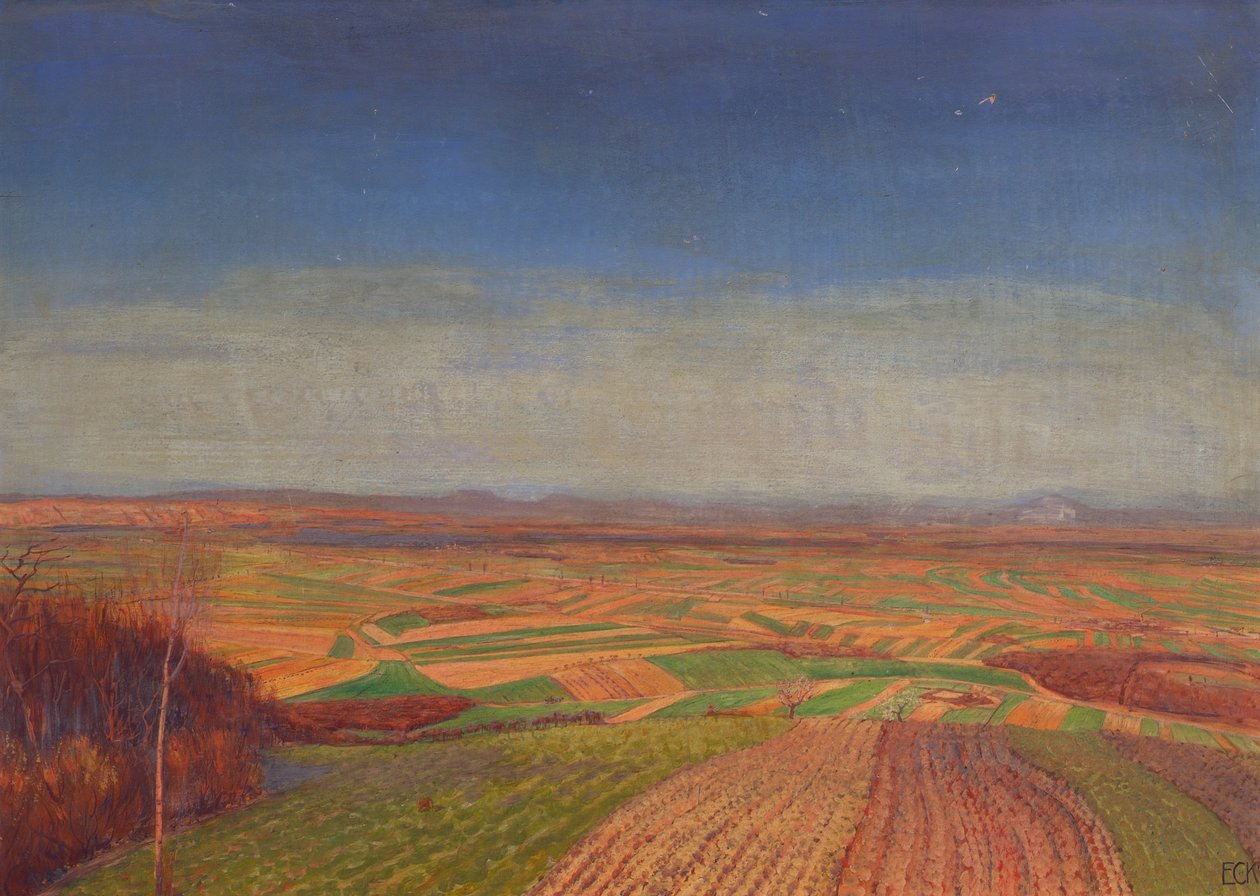 Marchfeld vom Bisamberg tekijältä Ernst Eck