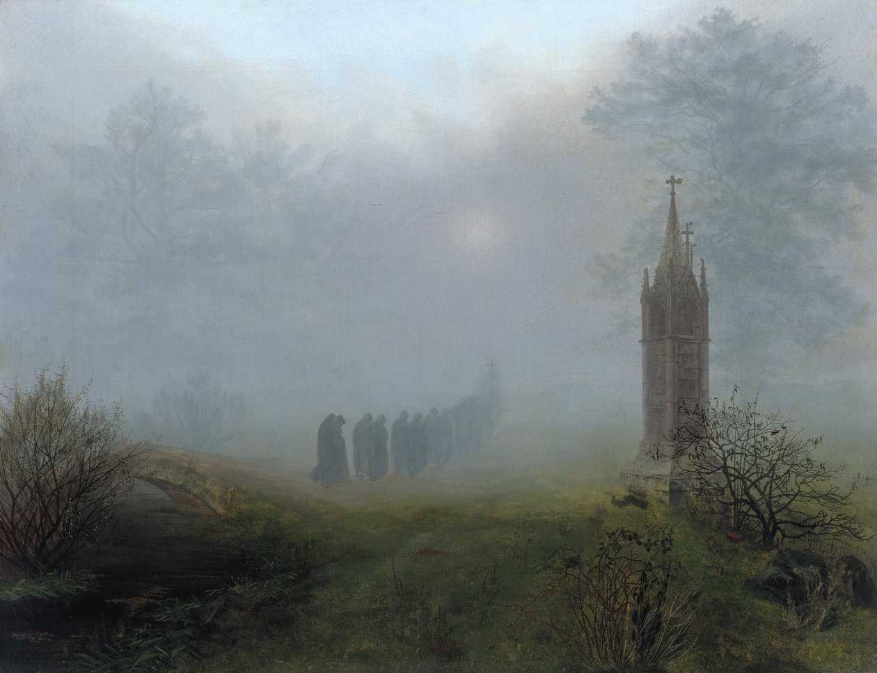 Kulkue sumussa, 1828 tekijältä Ernst Ferdinand Oehme