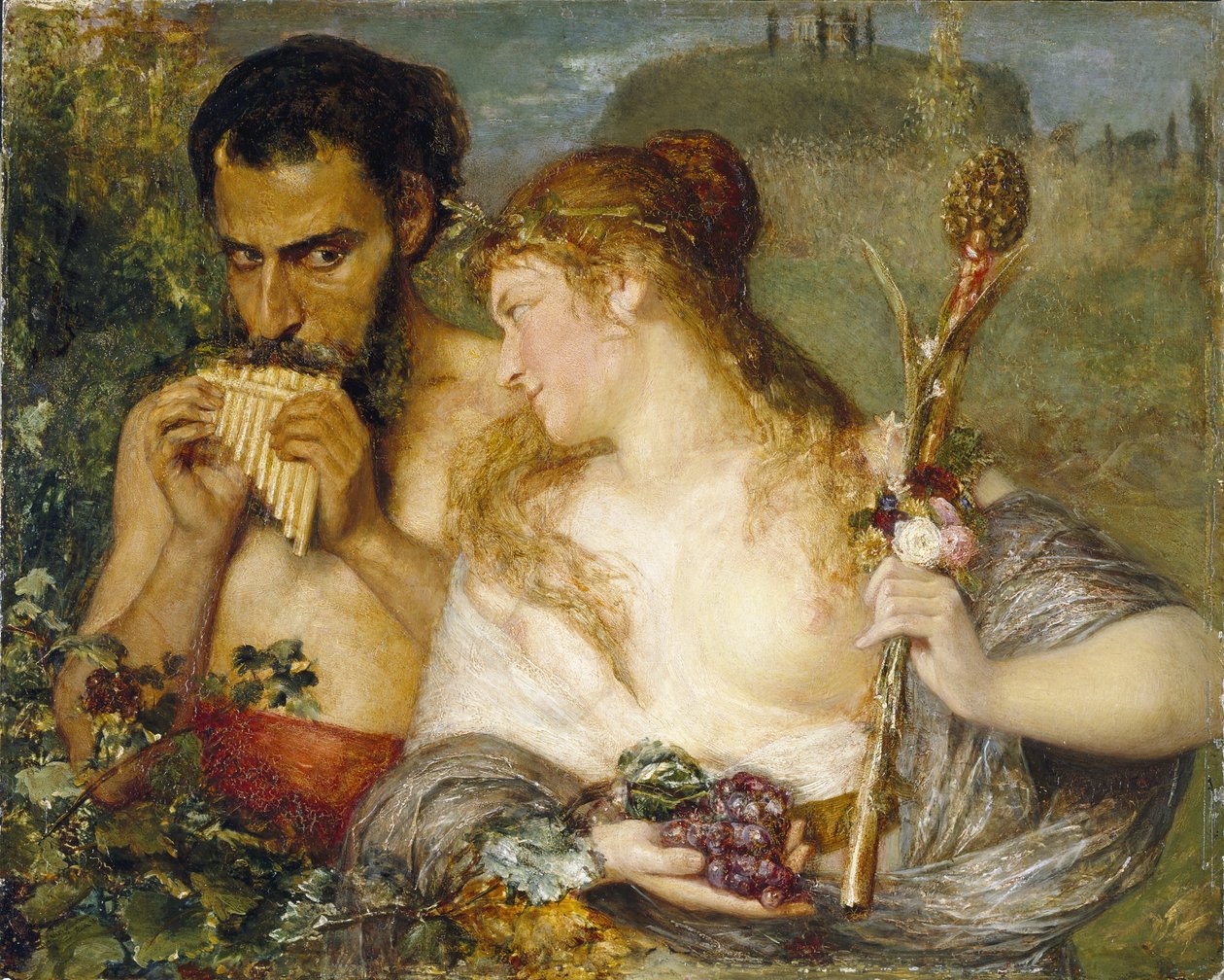 Nymfi ja faun, 1878 tekijältä Ernst Josephson