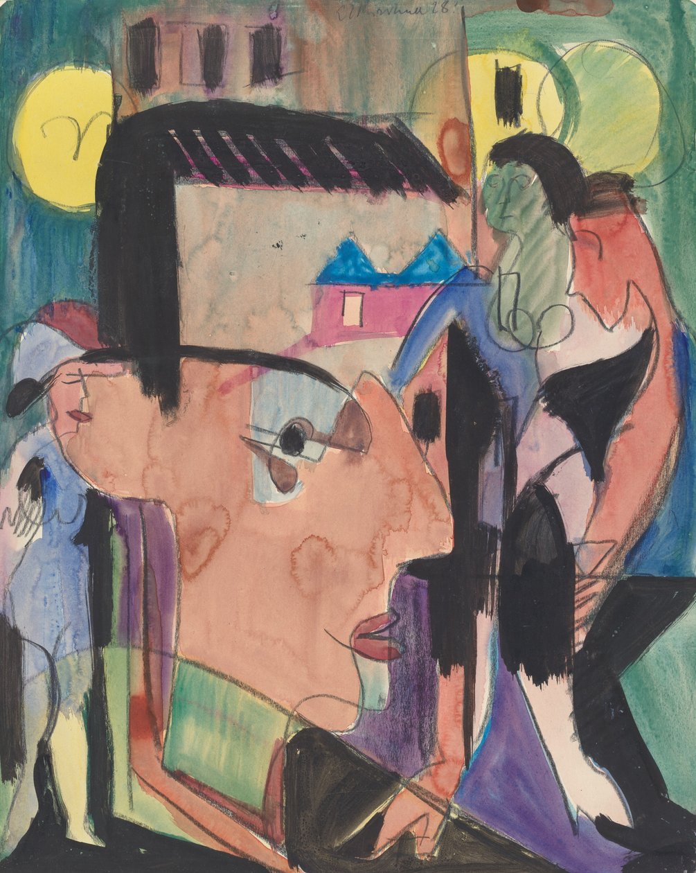 Omakuva, 1928. tekijältä Ernst Ludwig Kirchner