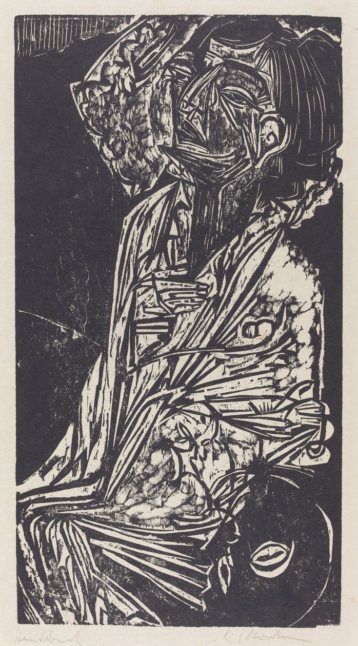 Professori Goldsteinin vaimo, 1916. tekijältä Ernst Ludwig Kirchner