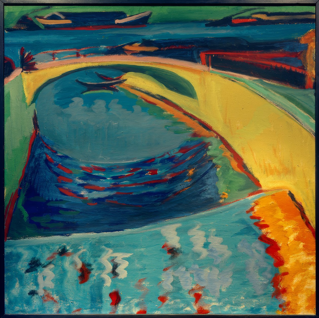 Silta Prießnitzin suulla tekijältä Ernst Ludwig Kirchner