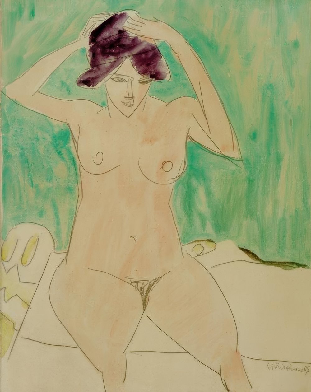 Nainen hatussa - dodo tekijältä Ernst Ludwig Kirchner