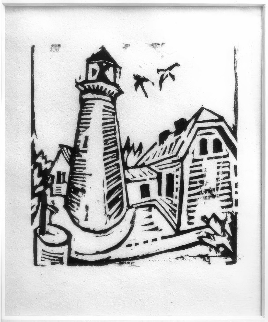 Leuchtturm auf Fehmarn tekijältä Ernst Ludwig Kirchner