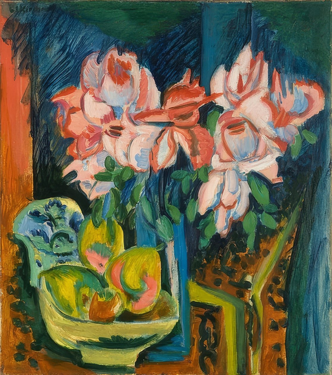 Ruusut. 1918 tekijältä Ernst Ludwig Kirchner