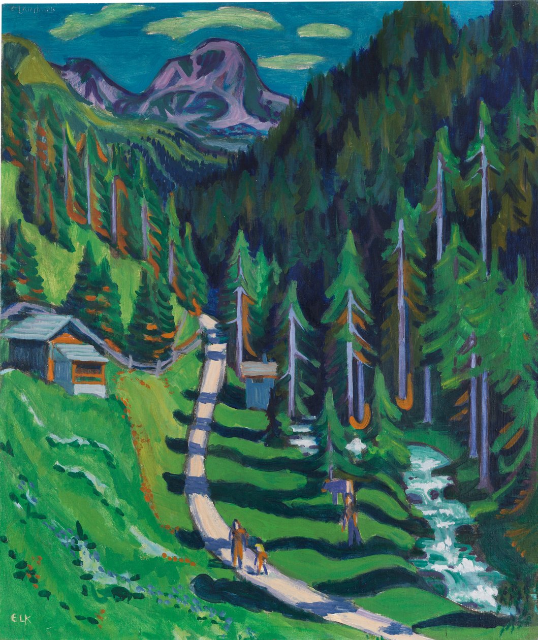 Sertigweg, 1937. tekijältä Ernst Ludwig Kirchner