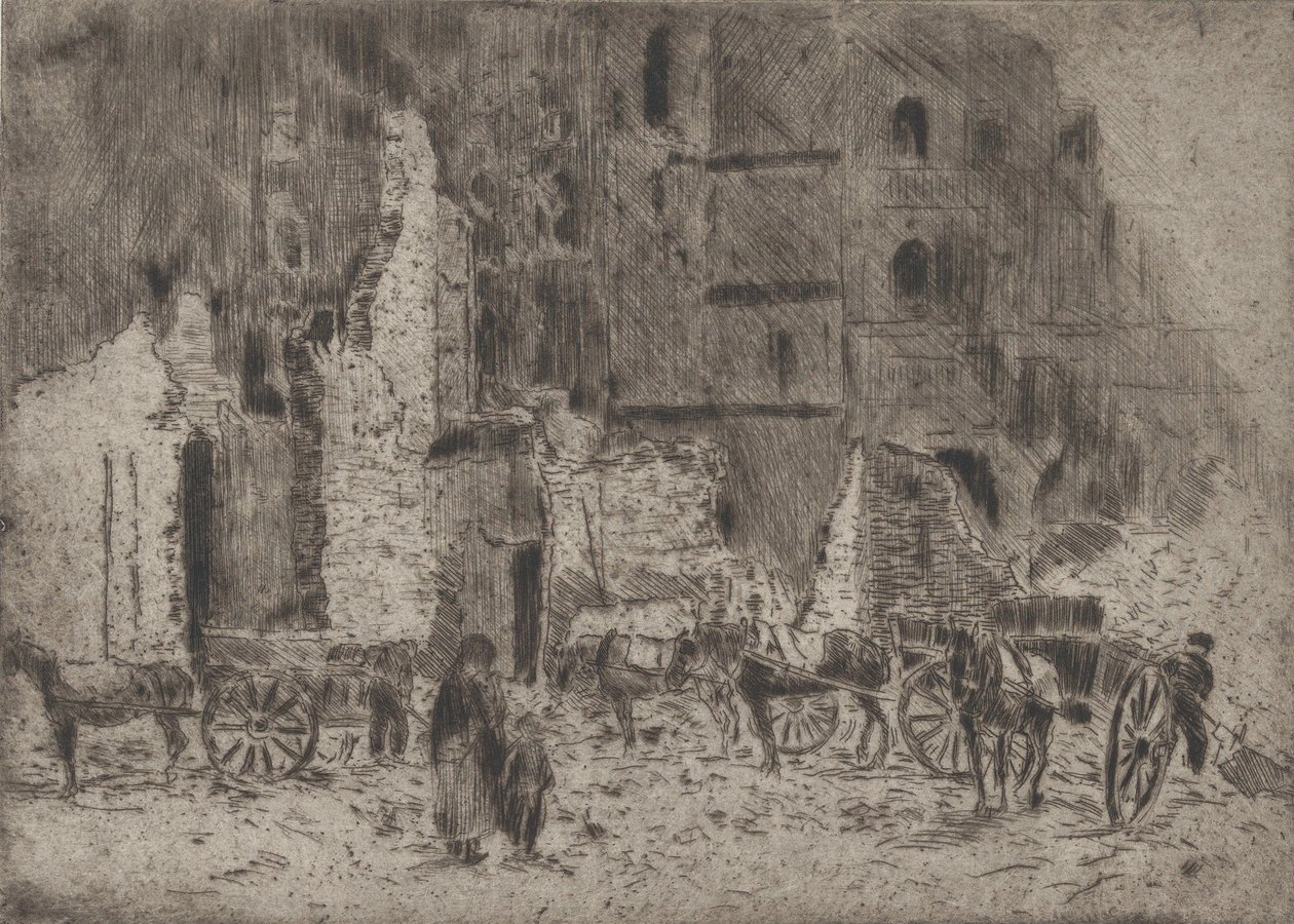 Lille: Rauniot, 1916. tekijältä Ernst Oppler