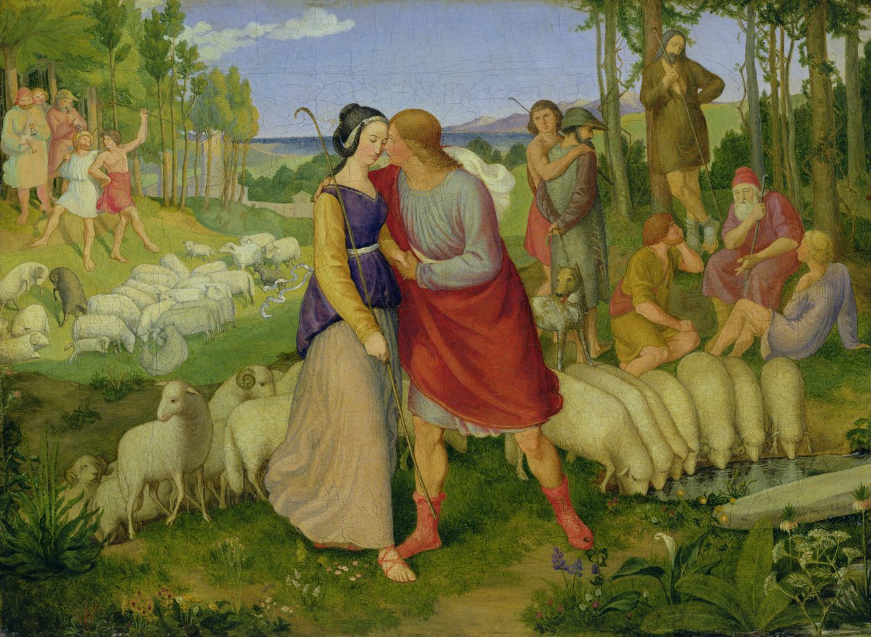 Jacob Meets Rachel, 1827 tekijältä Erwin Speckter