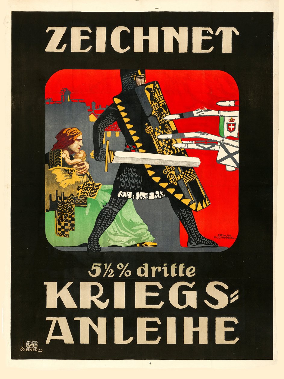 Tilaa kolmas sotalaina!, 1915. tekijältä Erwin Puchinger
