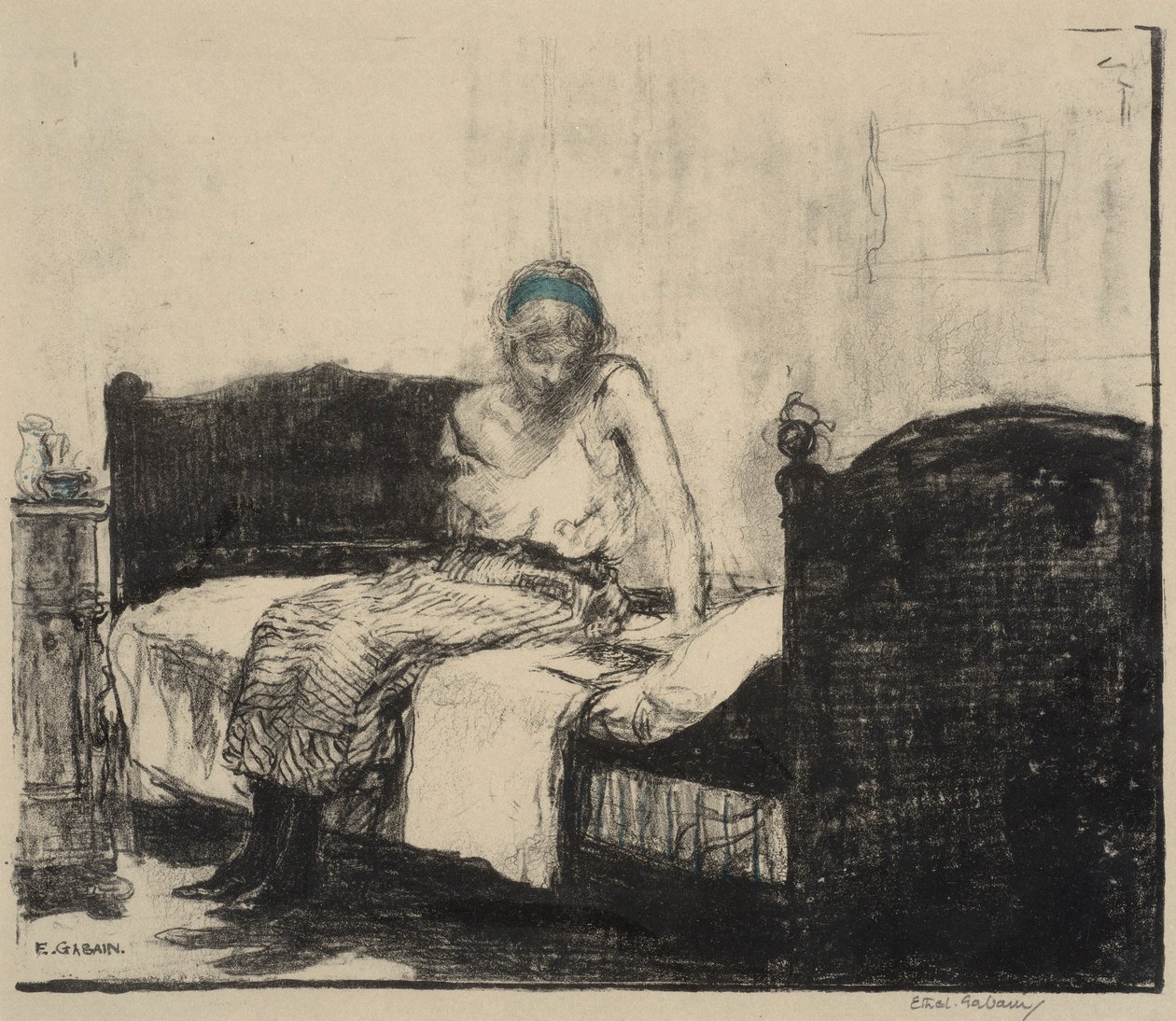 Raidallinen alushame tekijältä Ethel Gabain