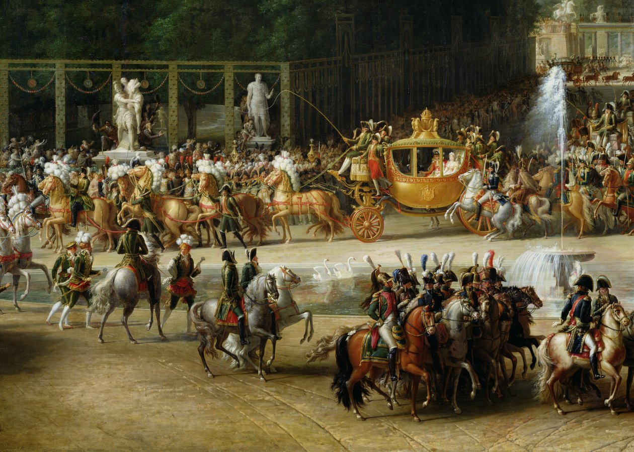 Napoleonin (1769-1821) ja Marie-Louisen (1791-1847) tulo Tuileries