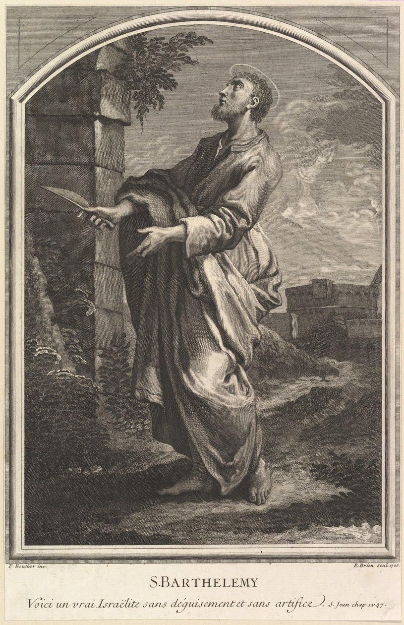 Pyhä Bartolomeus, 1726. tekijältä Etienne Brion